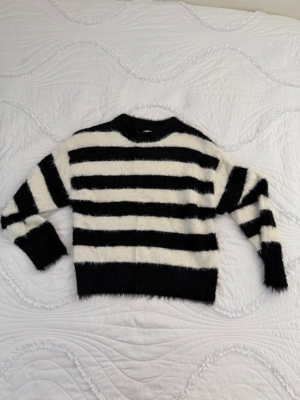 Striped Fuzzy Sweater